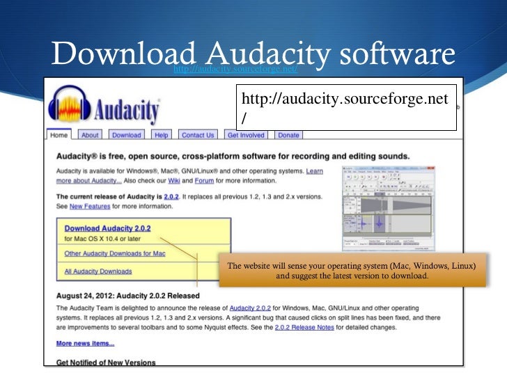 Creating sound files with Audacity