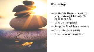 Creating and Deploying Static Sites with Hugo