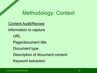 Creating Taxonomies: Methods and Processes