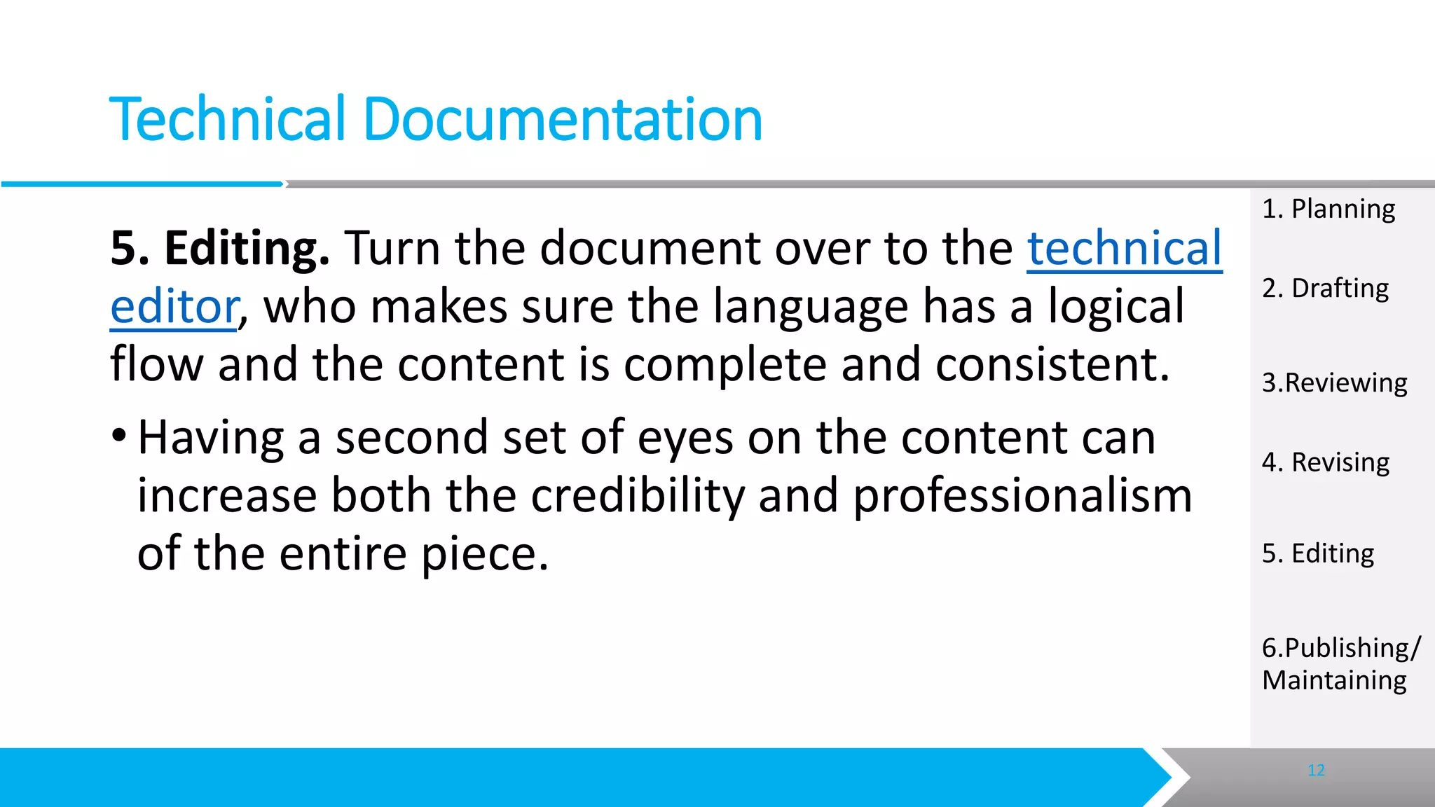 Creating technical documents