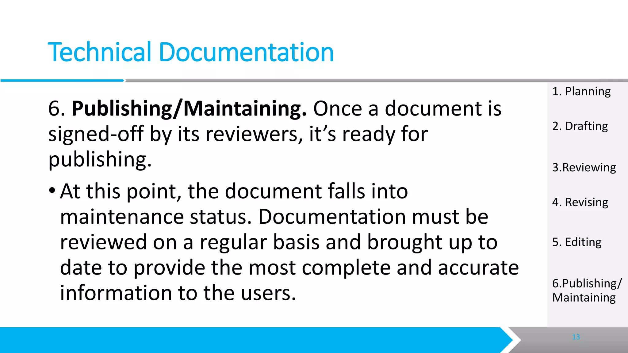 Creating technical documents