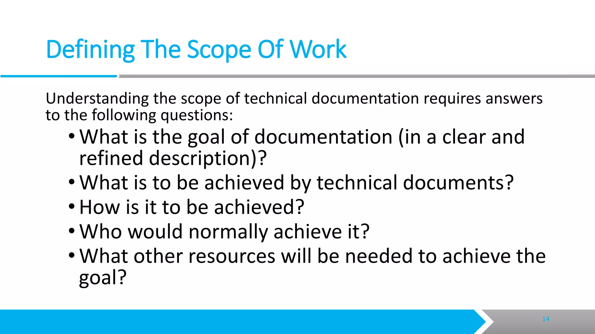 Creating technical documents