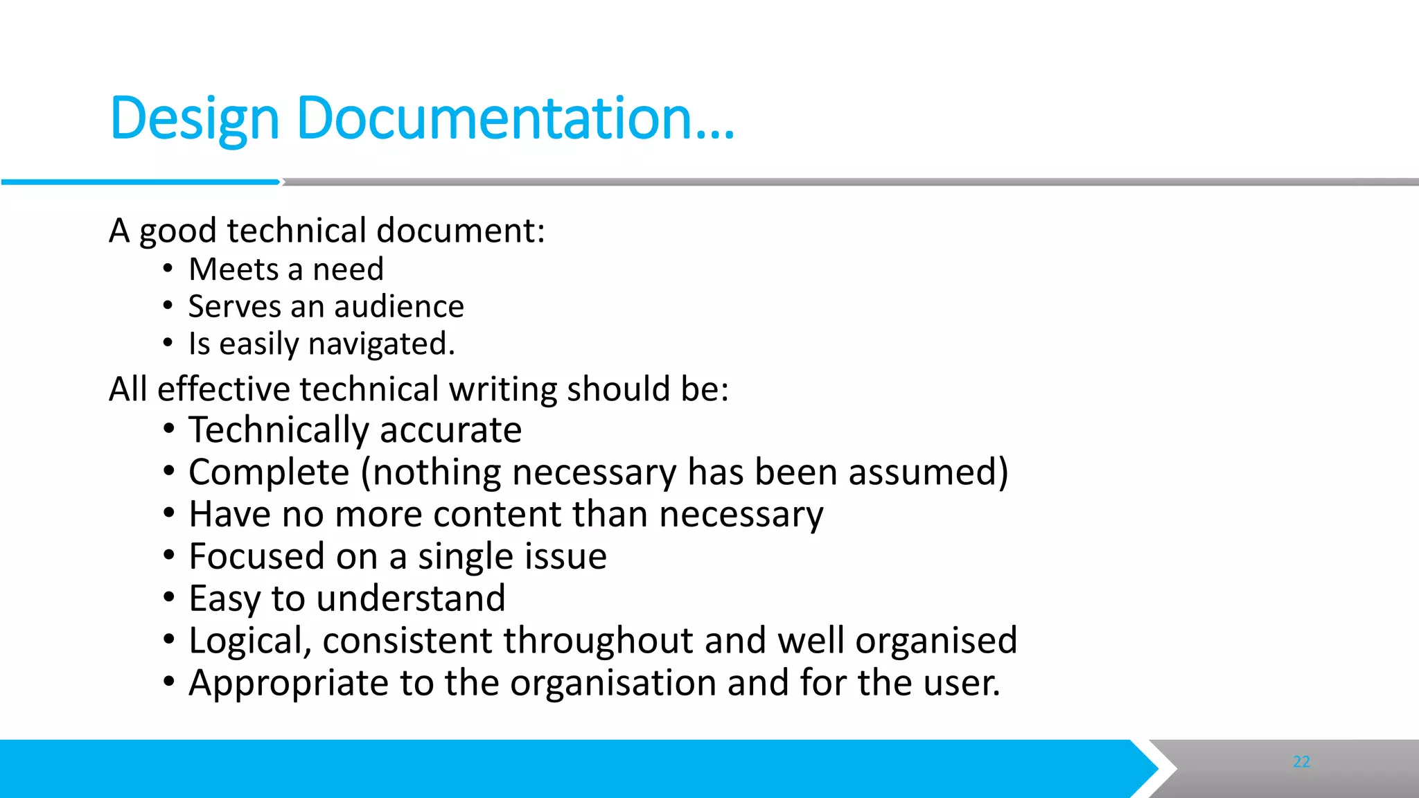 Creating technical documents