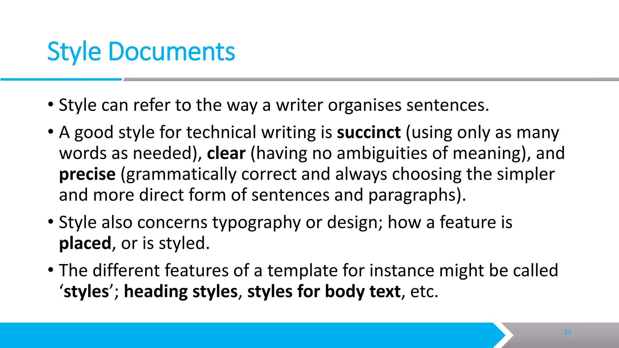 Creating technical documents