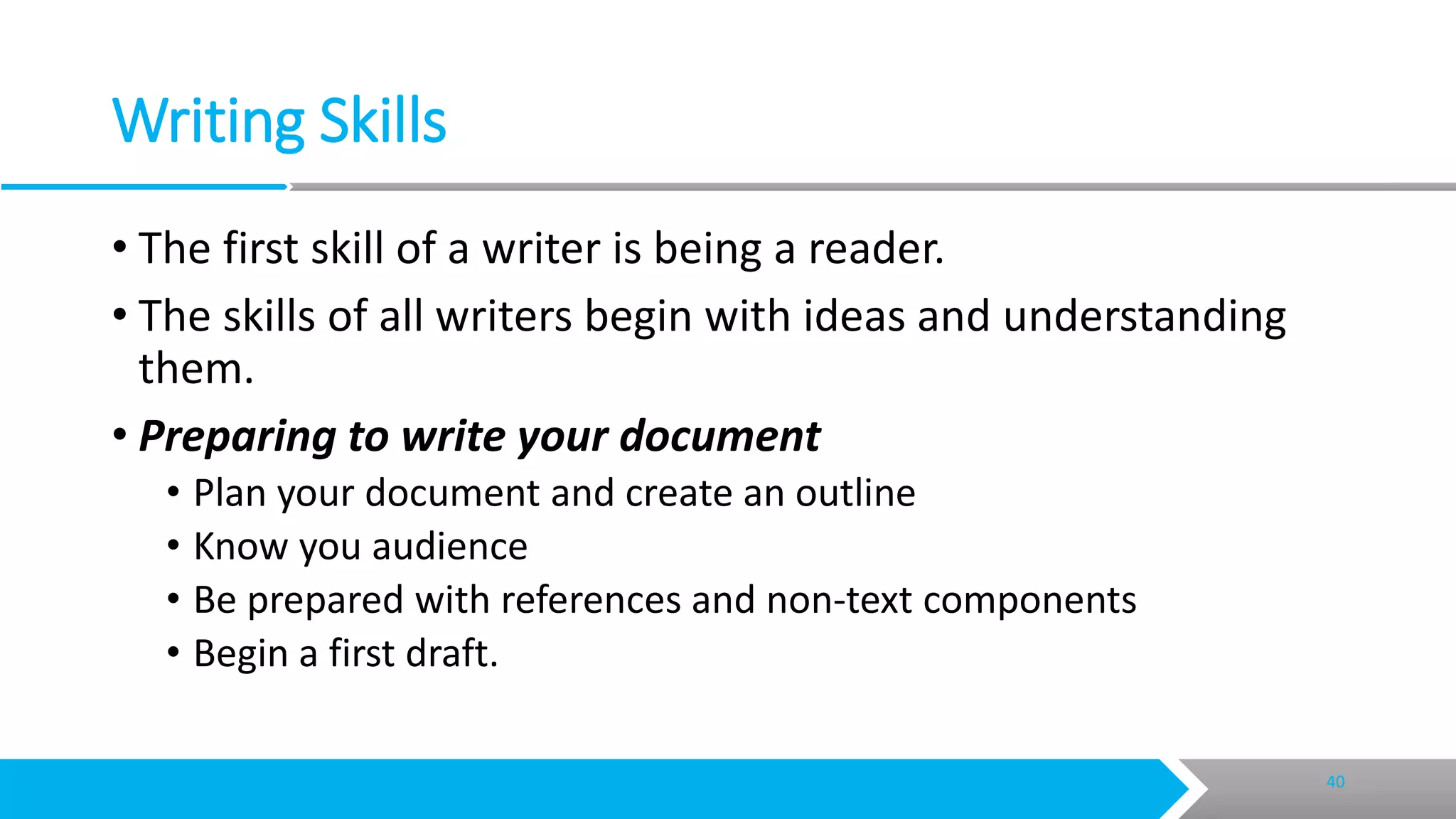 Creating technical documents