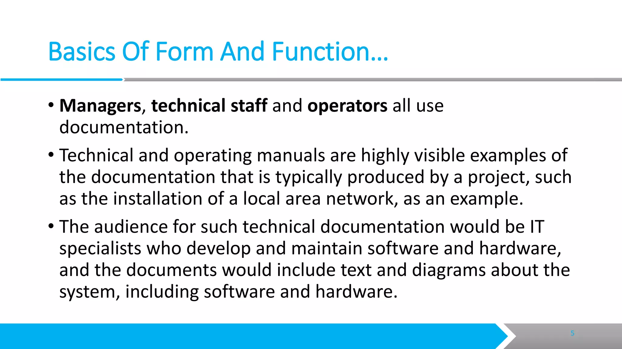 Creating technical documents