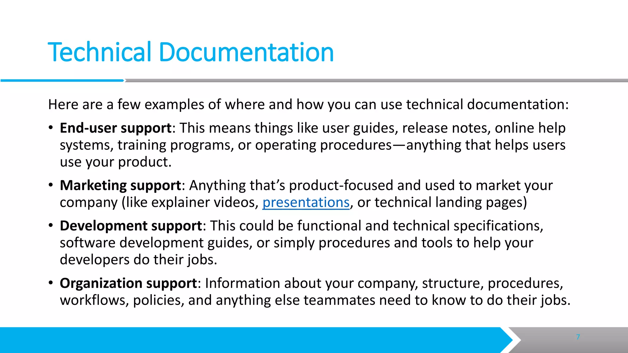 Creating technical documents