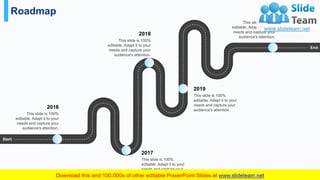 Roadmap
43
Start
End
This slide is 100%
editable. Adapt it to your
needs and capture your
audience's attention.
2019
This ...