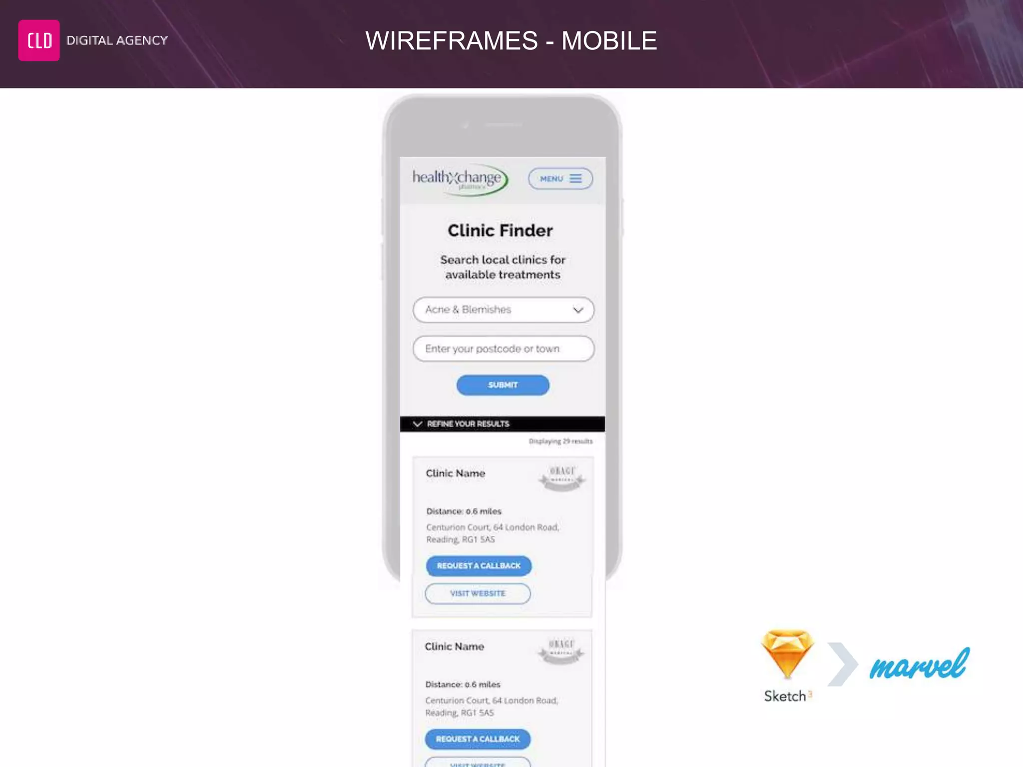 WIREFRAMES - MOBILE
 
