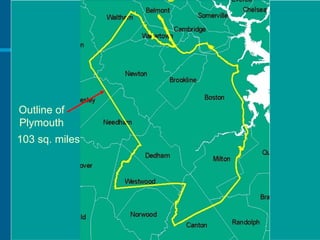 Plymouth is very large


Outline of
Plymouth
103 sq. miles
 