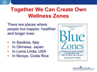 Wellness Zone Examples Creating the Culture of Wellness | PPTX