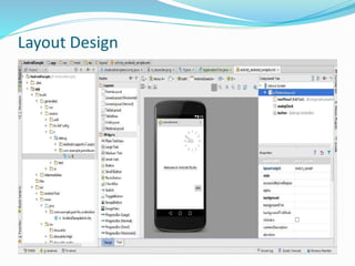 Creating the first app with android studio | PPTX
