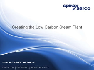 Creating the Low Carbon Steam Plant
 