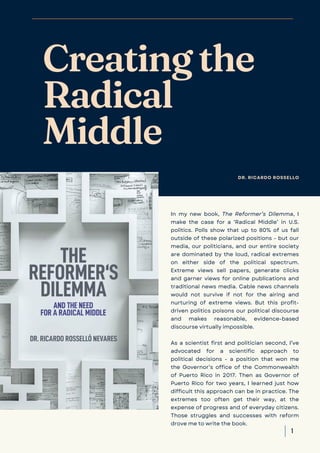 Radical Middle Class Ricardo Rossello: Creating the Radical Middle | PDF