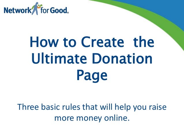 How to Create the Ultimate Nonprofit Donation page