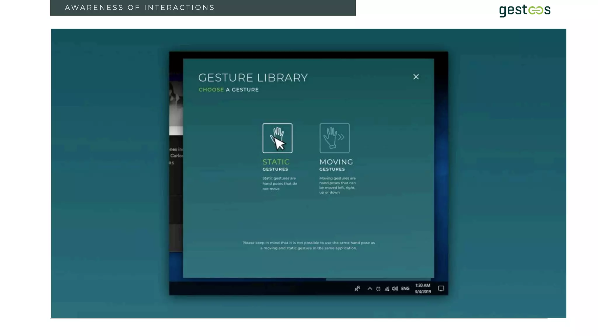 16
A W A R E N E S S O F I N T E R A C T I O N S
 