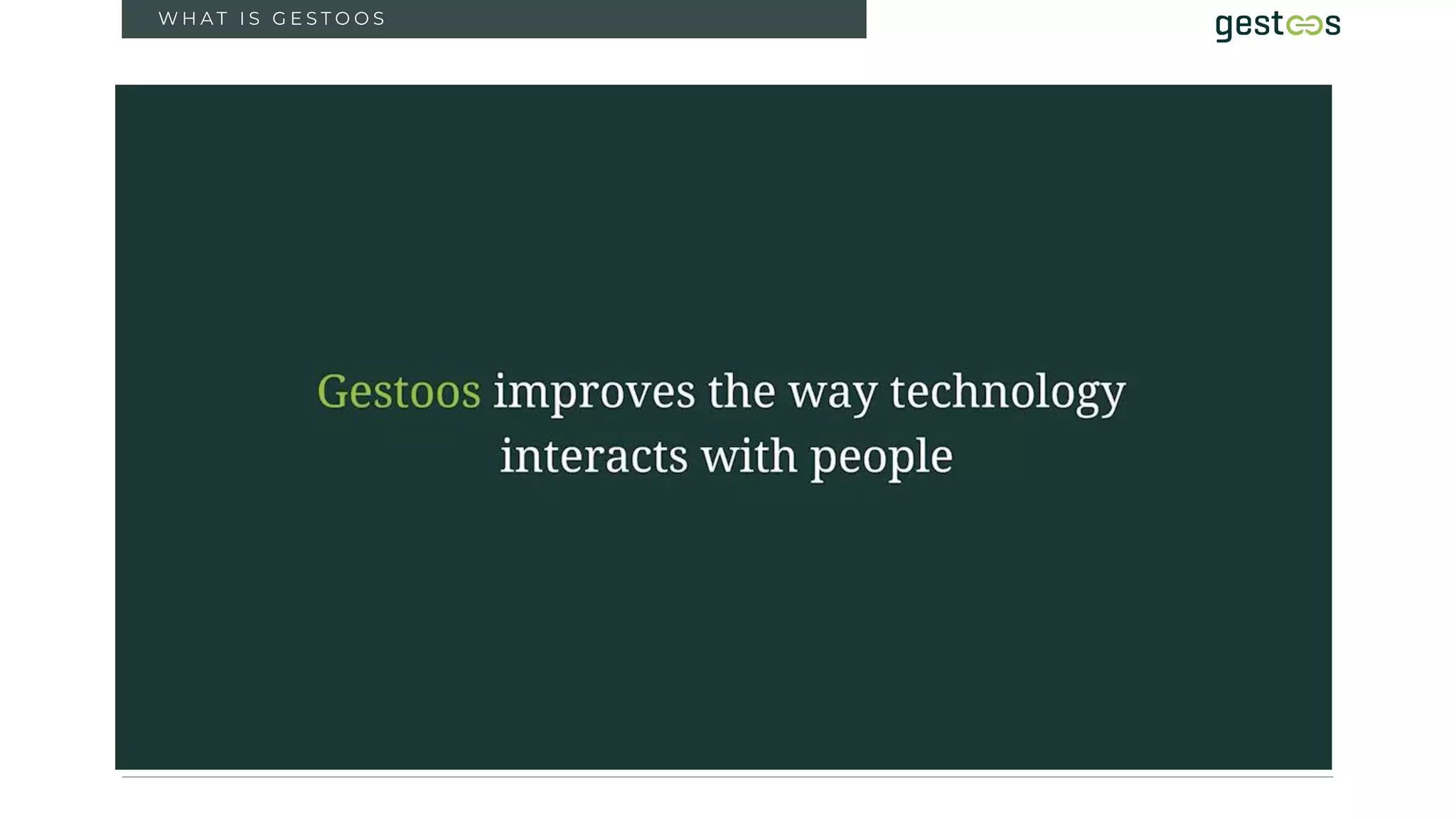 1
W H A T I S G E S T O O S
 