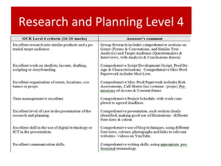 Research and Planning Level 4
 
