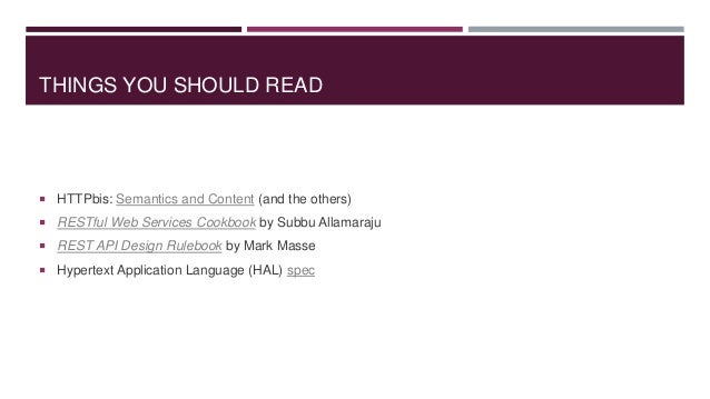 Creating Truly Restful Apis