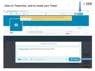 Click on Tweet box, and to create your Tweet
 