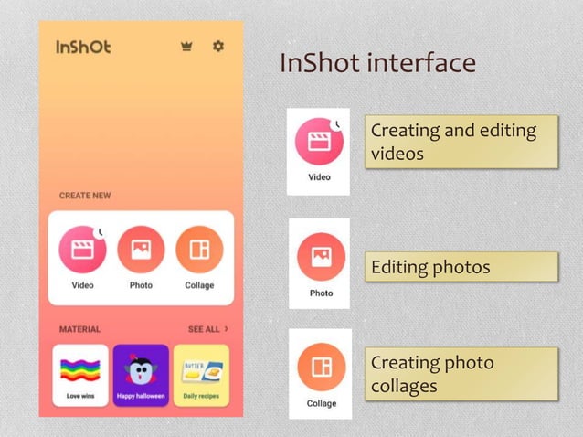 Inshot Video Editing Tutorial Creating videos with Inshot | PPTX