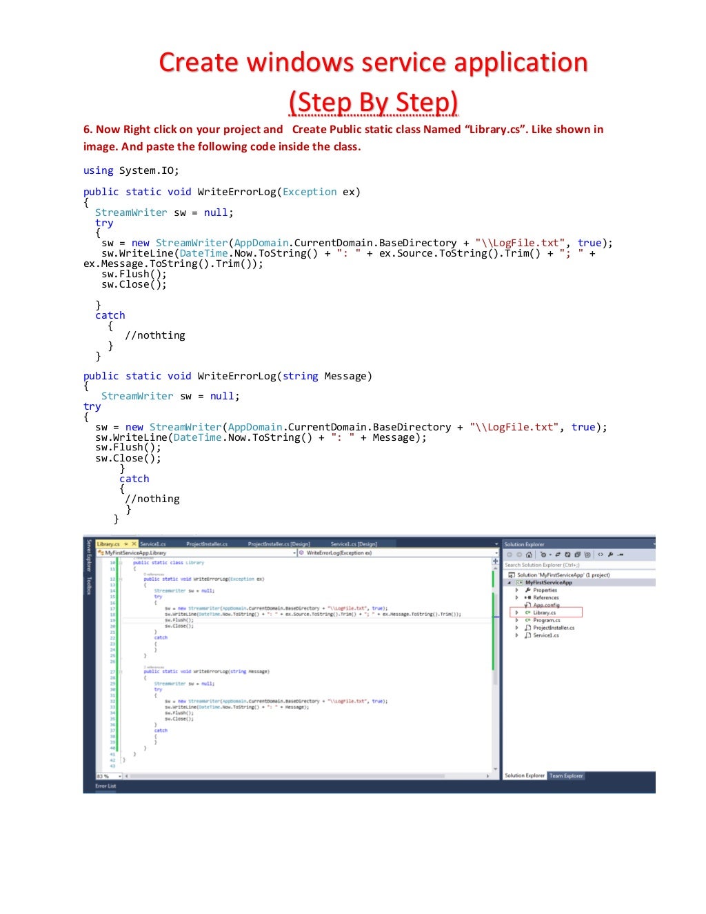 C When Creating A Windows Service Is It Possible To U vrogue.co