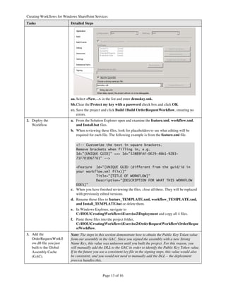 Creating Workflows Windows Share Point Services