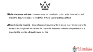 Resume Writing Notes Creating your best resume | PDF