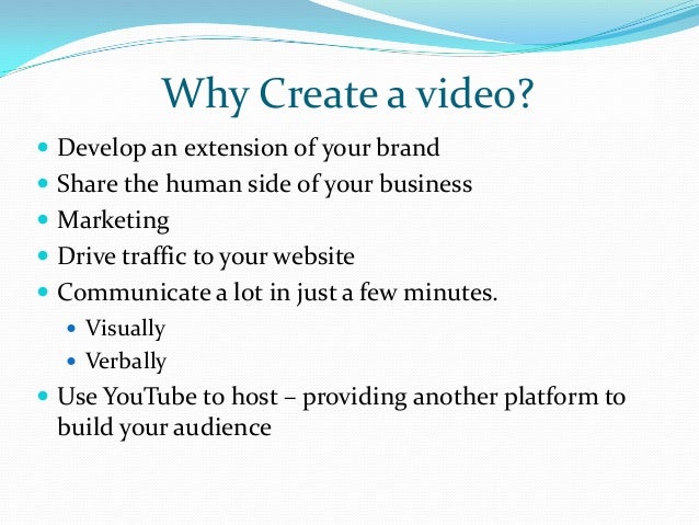 Ideas for Creating a Business Video using Studio Resources @ AHML