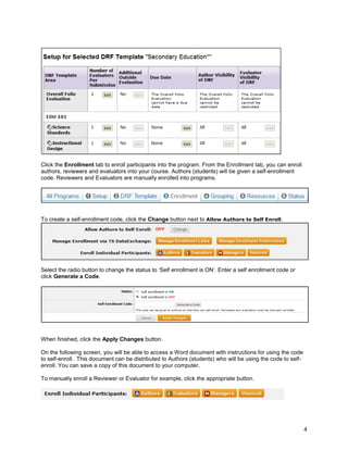 Creating your DRF program | PDF