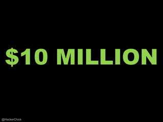 $10 MILLION

@HackerChick
 