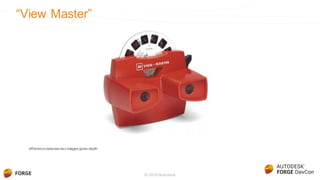 “View Master”
© 2016 Autodesk
difference between two images gives depth
 