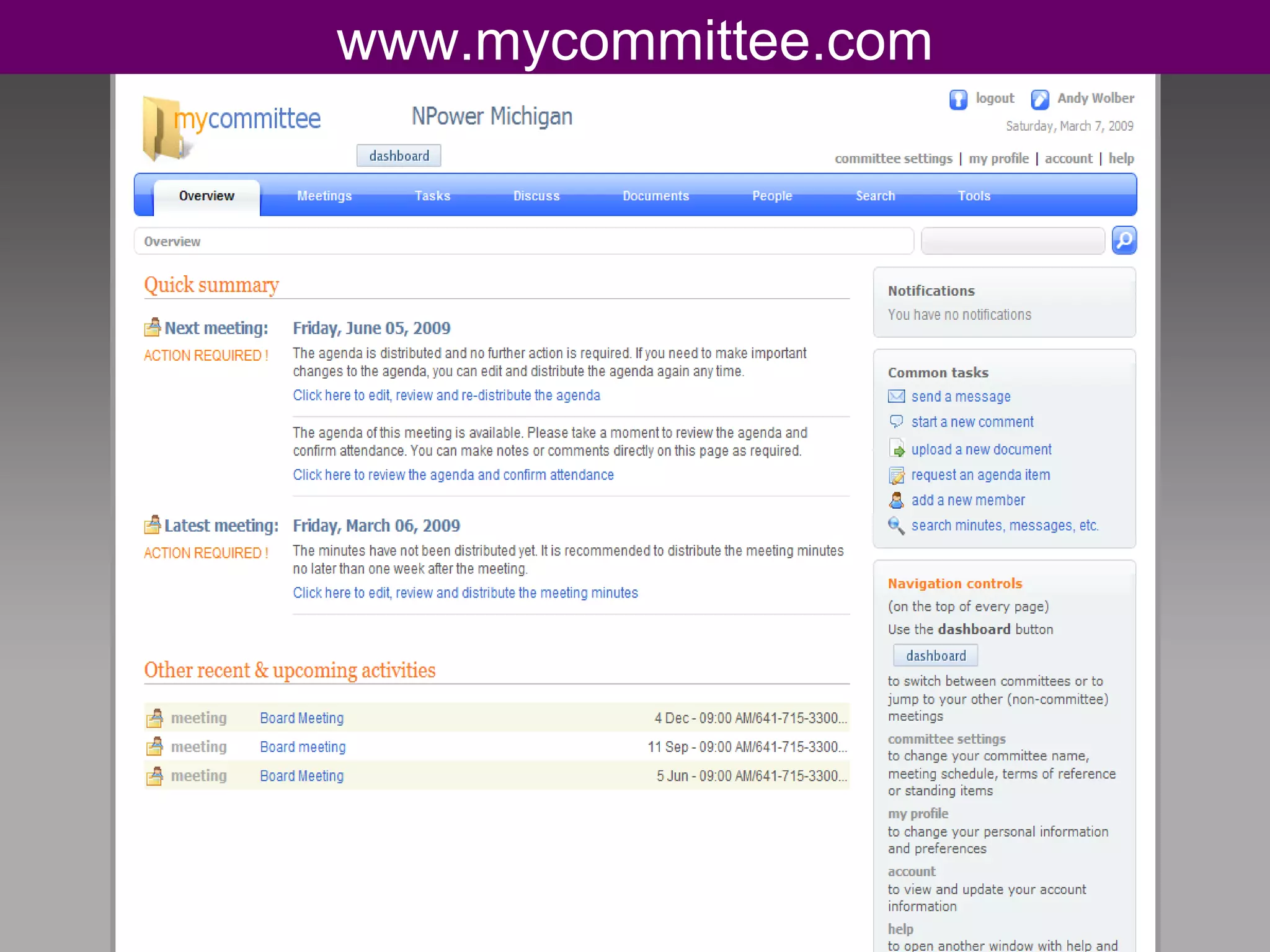 www.mycommittee.com 