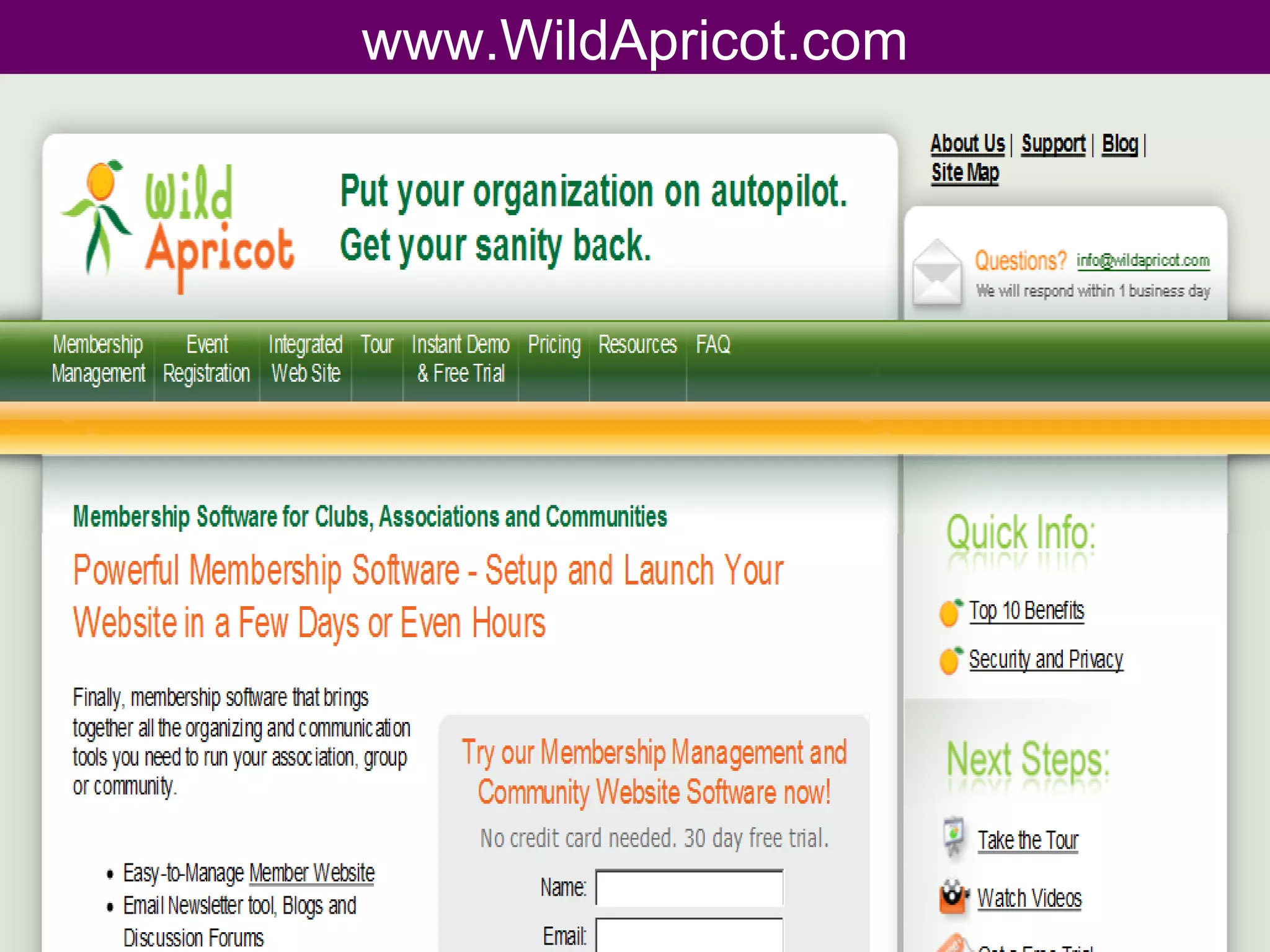 www.WildApricot.com 
