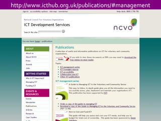 http://www.icthub.org.uk/publications/#management 