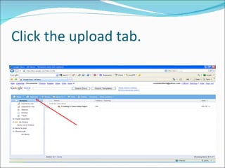 Click the upload tab. 