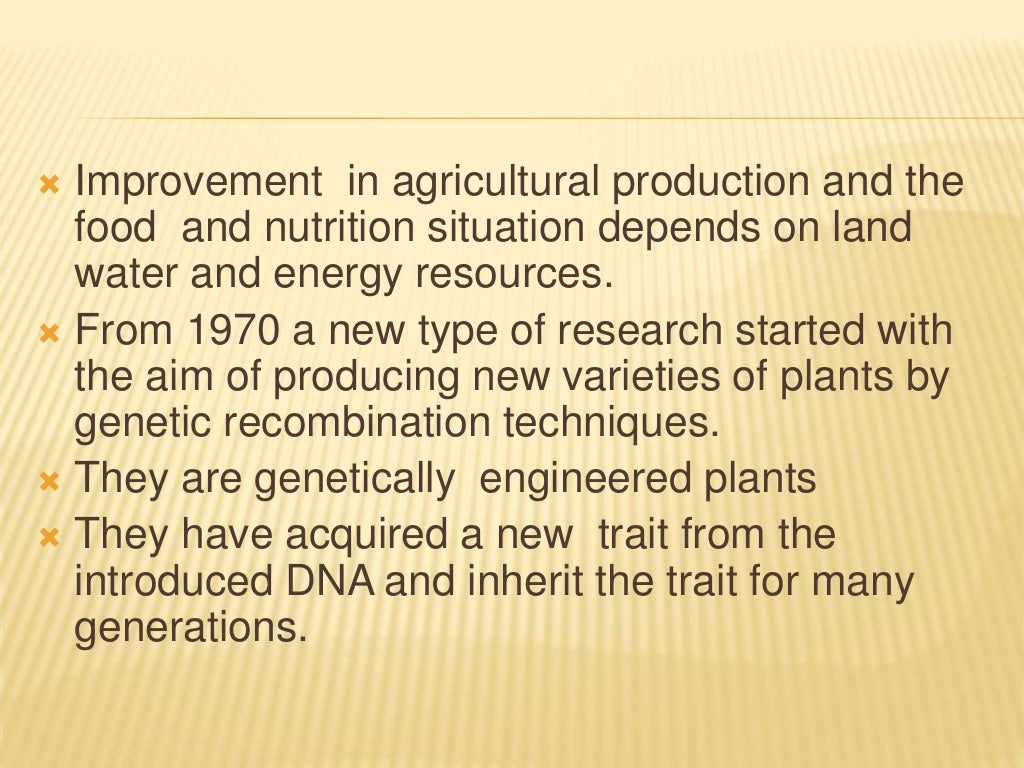 Creation of Bt plants