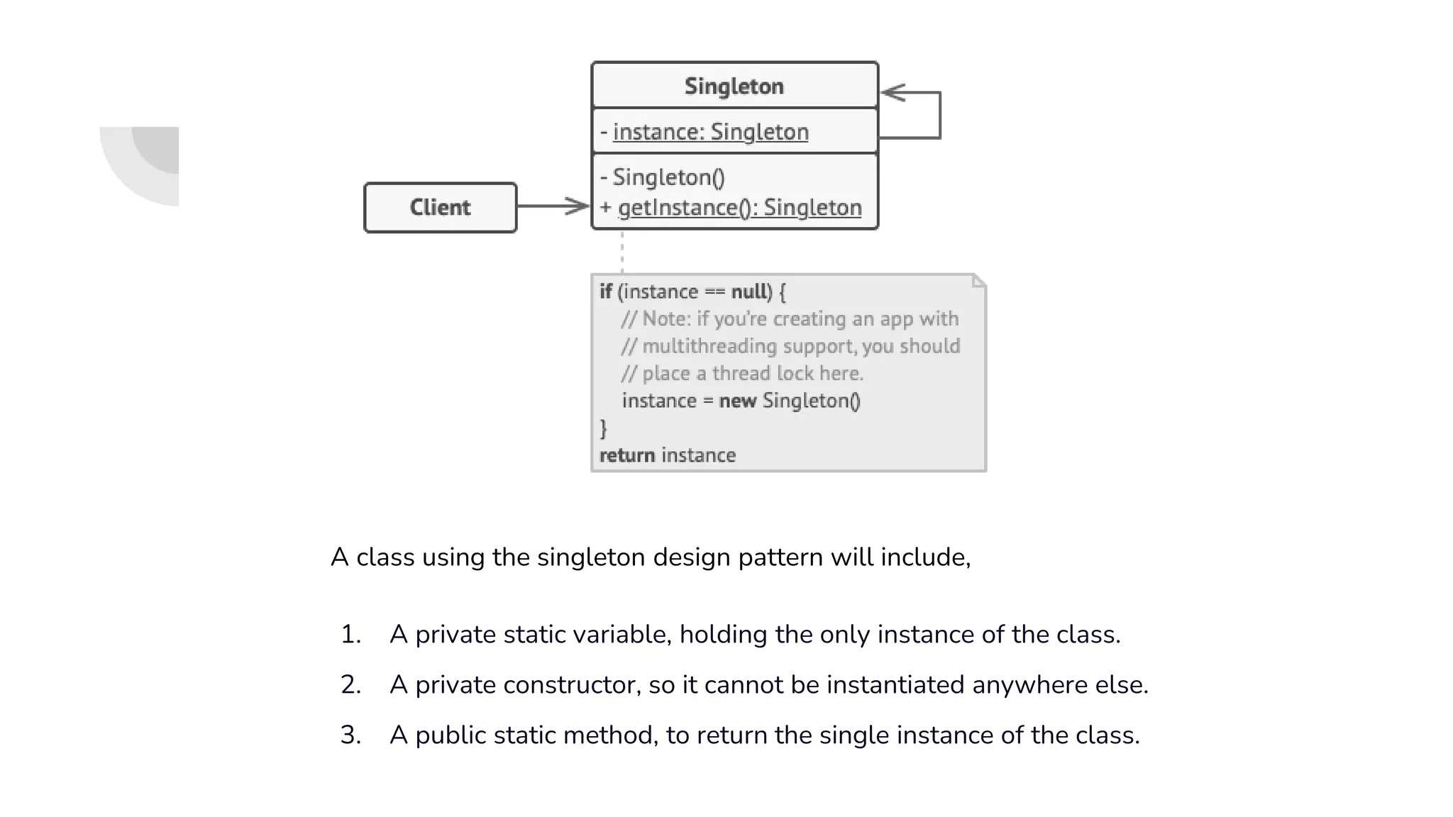 Creational - The Singleton Design Pattern | PPT