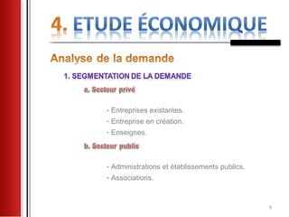 - Entreprises existantes.
- Entreprise en création.
- Enseignes.



- Administrations et établissements publics.
- Associations.



                                               8
 