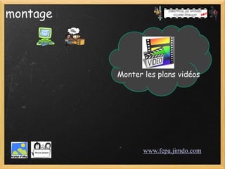 montage



          Monter les plans vidéos




                 www.fcpa.jimdo.com
 