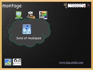 montage




     Sons et musiques




                        www.fcpa.jimdo.com
 