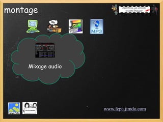 montage




     Mixage audio




                    www.fcpa.jimdo.com
 