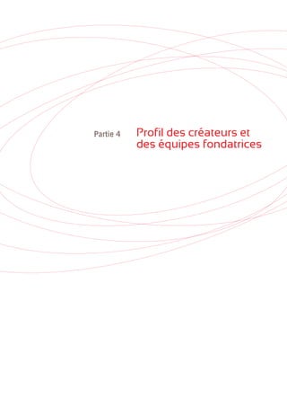 • 43
Profil des créateurs et
des équipes fondatrices
Partie 4
 
