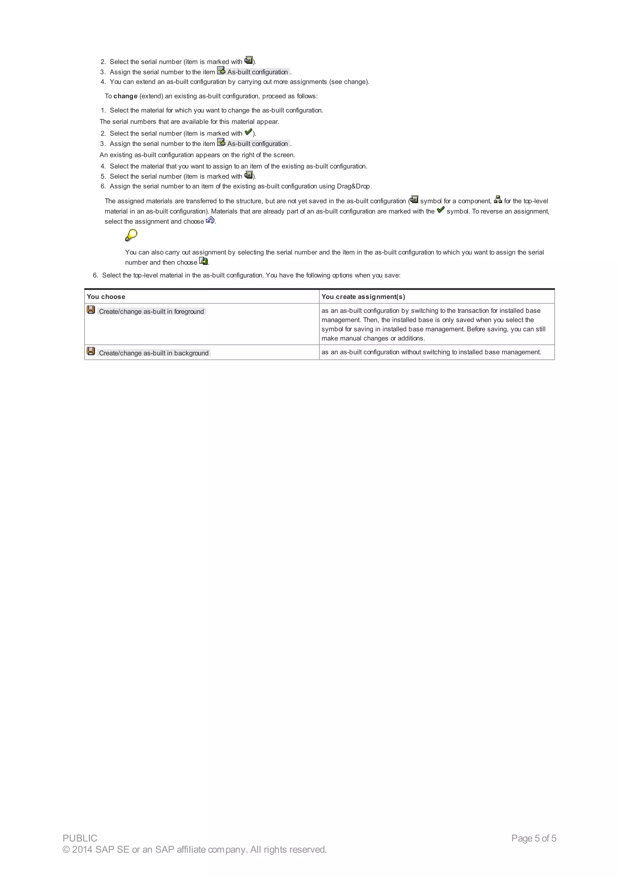 Creation of as built configurations | PDF