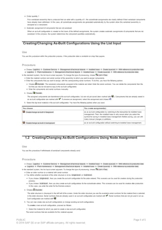 Creation of as built configurations | PDF