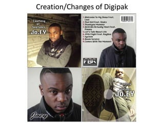Creation/Changes of Digipak
 