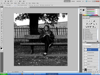 Creation of magazine advert