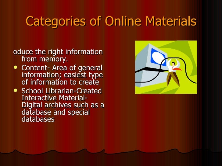 Creation of online materials