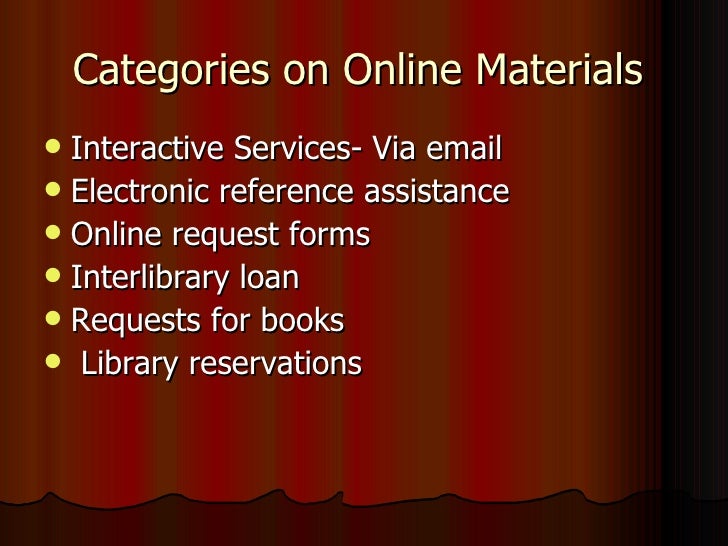 Creation of online materials