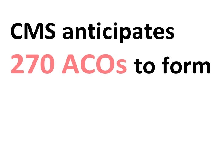 What Is An Aco Medicare